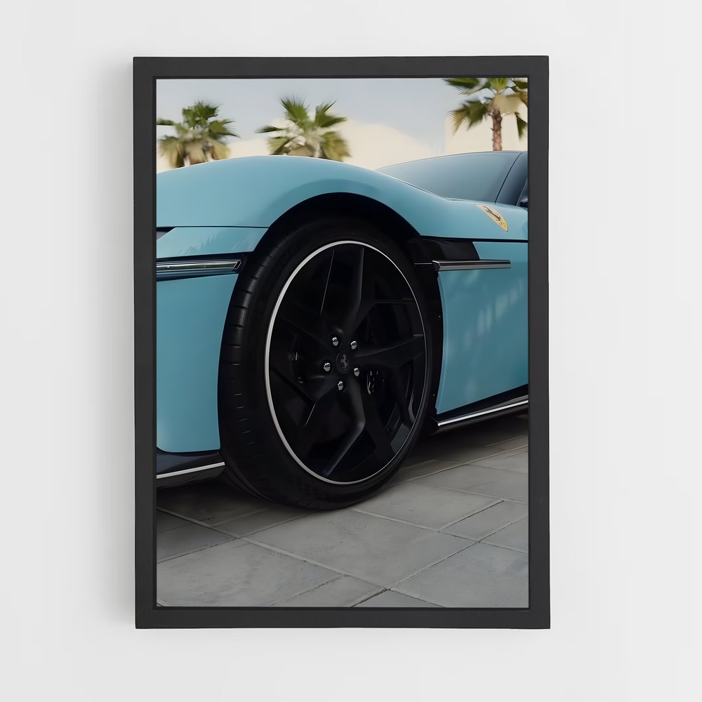Poster cilindri échappée – affiche Ferrari (vue 2)