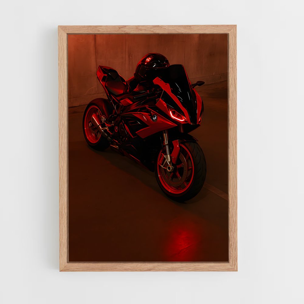 Poster Moto Rouge – affiche Arch Motorcycle (vue 4)