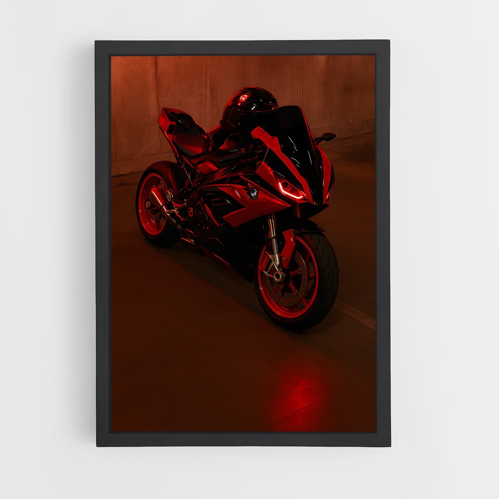 Poster Moto Rouge – affiche Arch Motorcycle (vue 2)