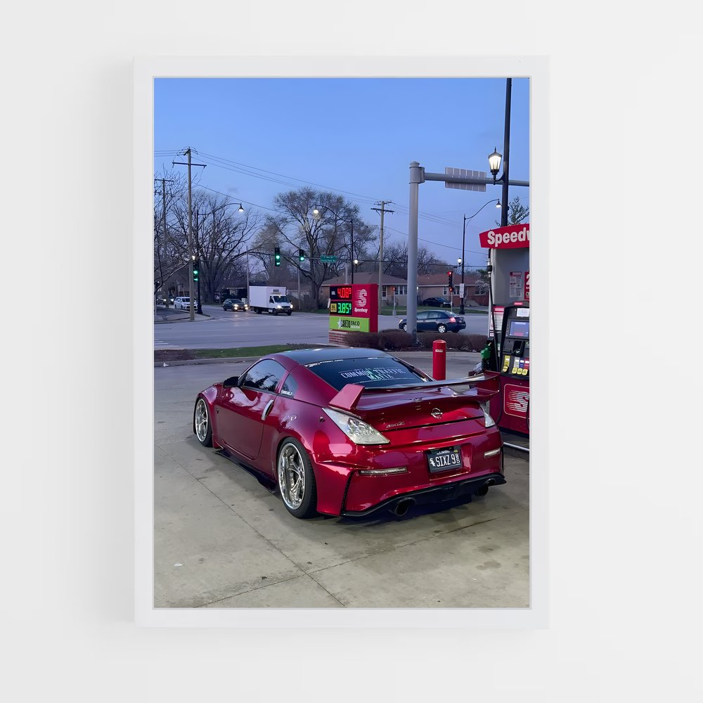 Poster Essence Rouge – affiche Nissan (vue 3)