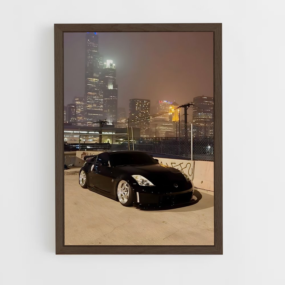 Poster Skyline Noir – affiche Nissan (vue 5)