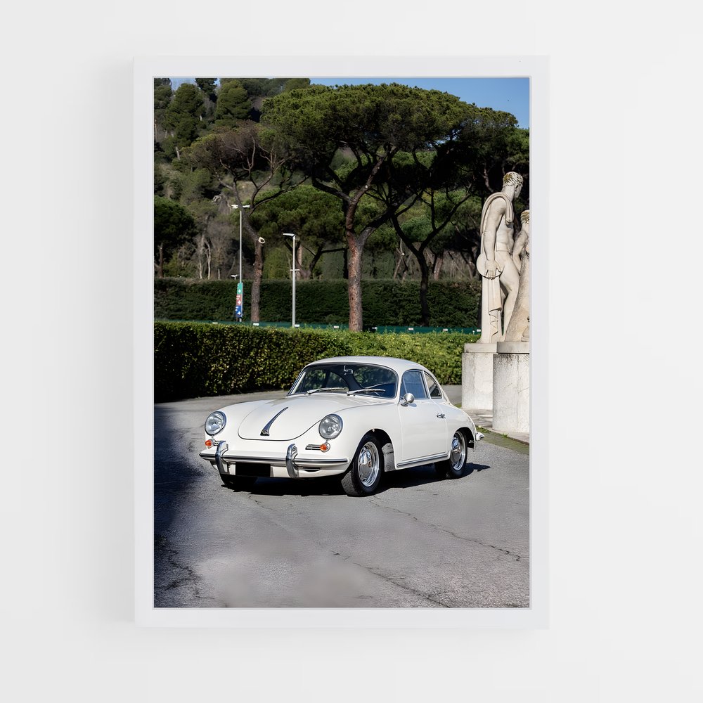 Poster La Voiture et la Statue – affiche Porsche (vue 3)