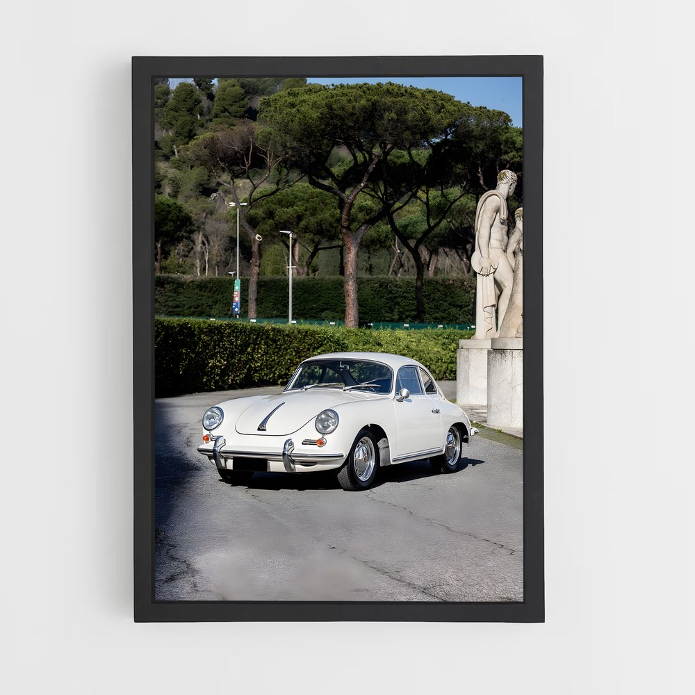 Poster La Voiture et la Statue – affiche Porsche (vue 2)