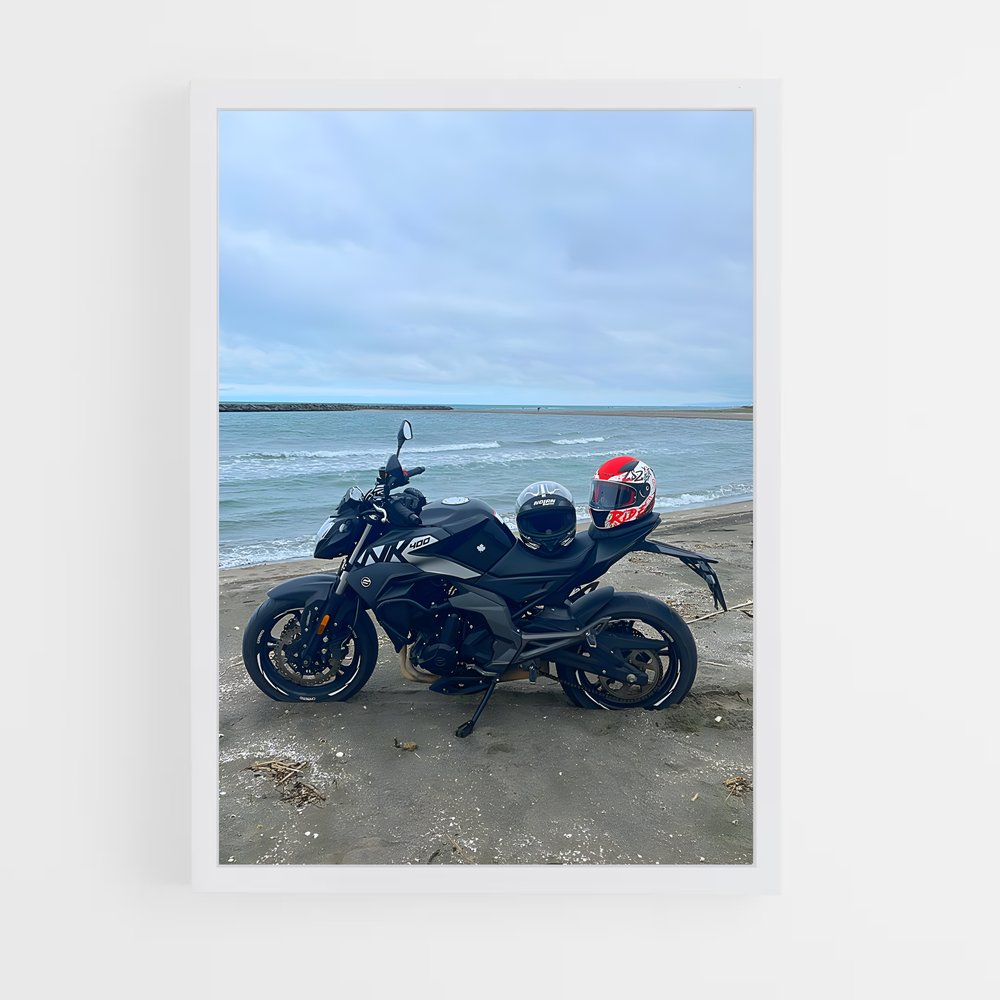 Poster Rider de Plage – affiche CFMOTO (vue 3)