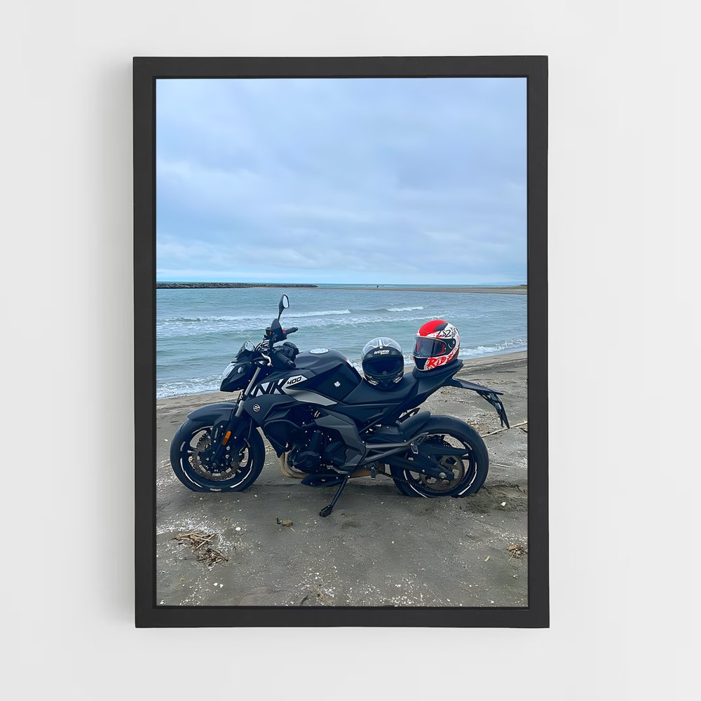 Poster Rider de Plage – affiche CFMOTO (vue 2)