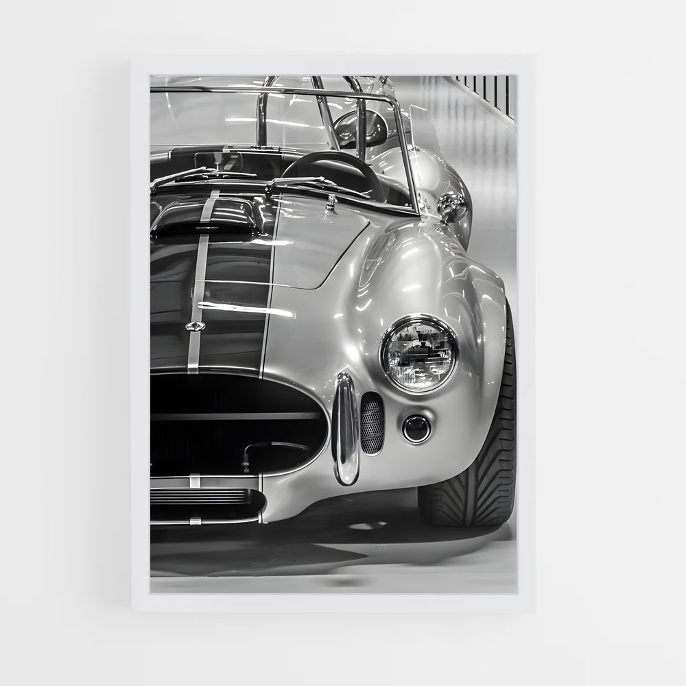 Poster Nostalgie Mécanique – affiche AC Cobra (vue 3)