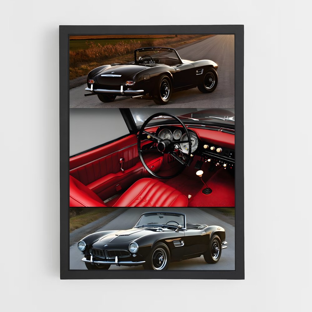 Poster vitesse crépuscule – affiche BMW (vue 2)