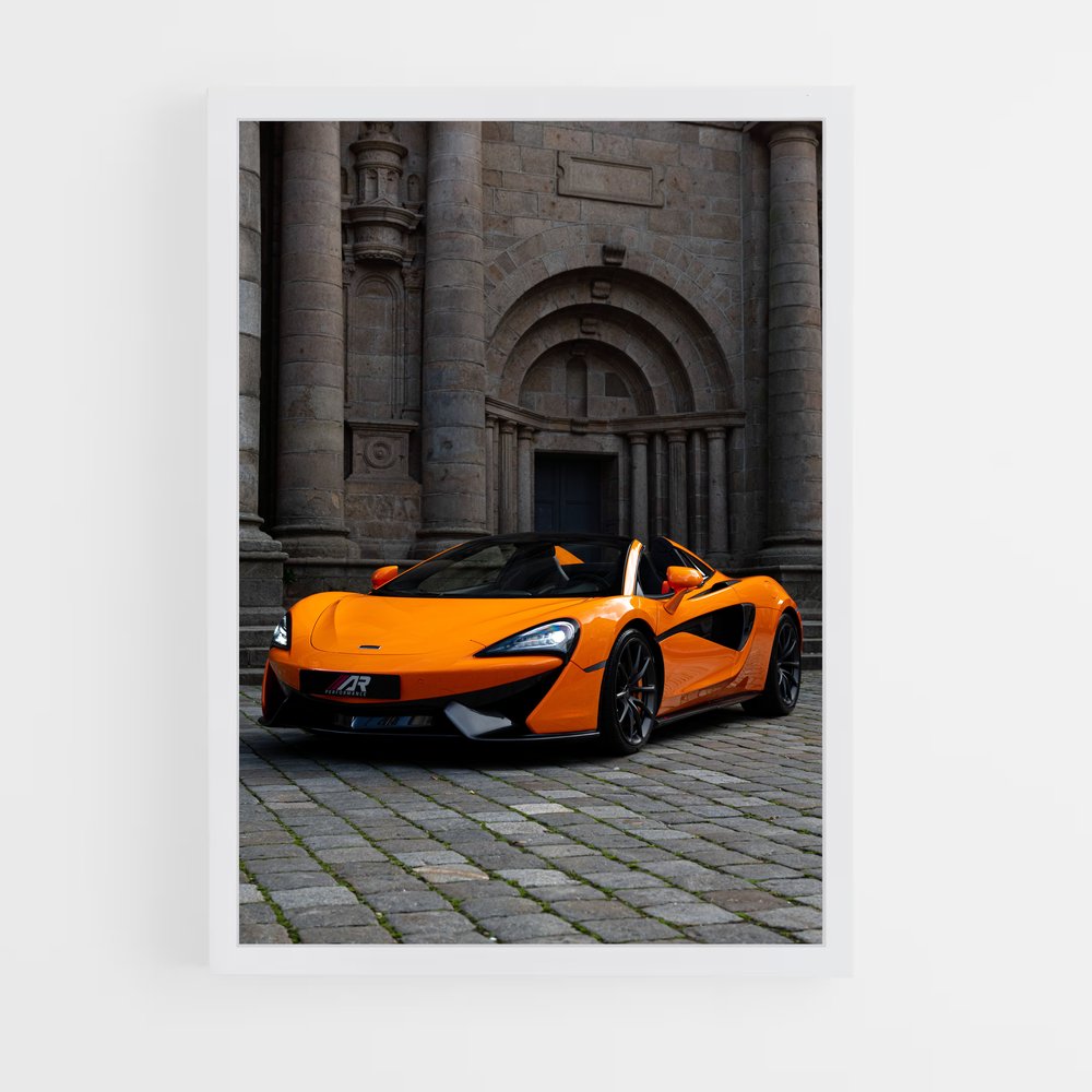 Poster Orange Éclatant – affiche Mclaren (vue 3)