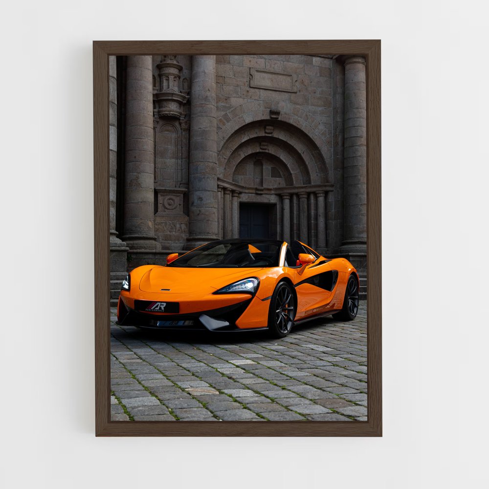 Poster Orange Éclatant – affiche Mclaren (vue 5)