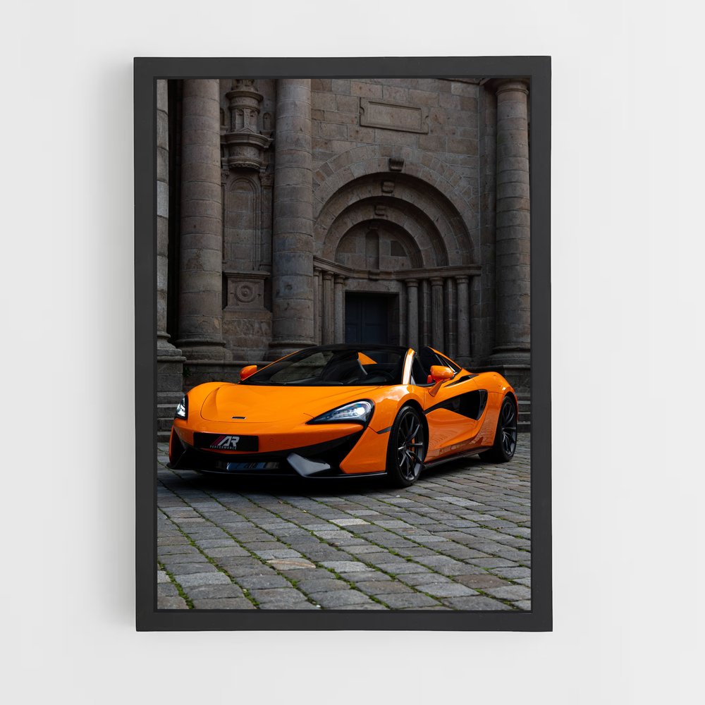 Poster Orange Éclatant – affiche Mclaren (vue 2)