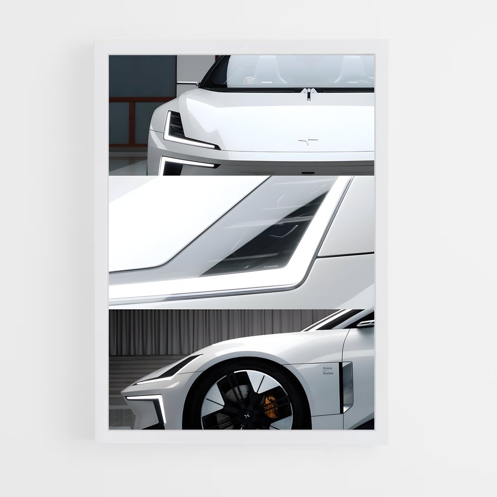 Poster artistique vibrant – affiche Polestar (vue 3)