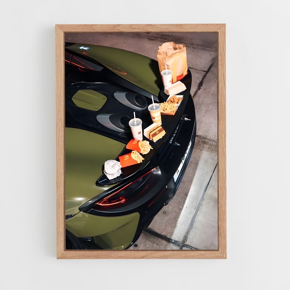 Poster Fast Food Racer – affiche Mclaren (vue 4)