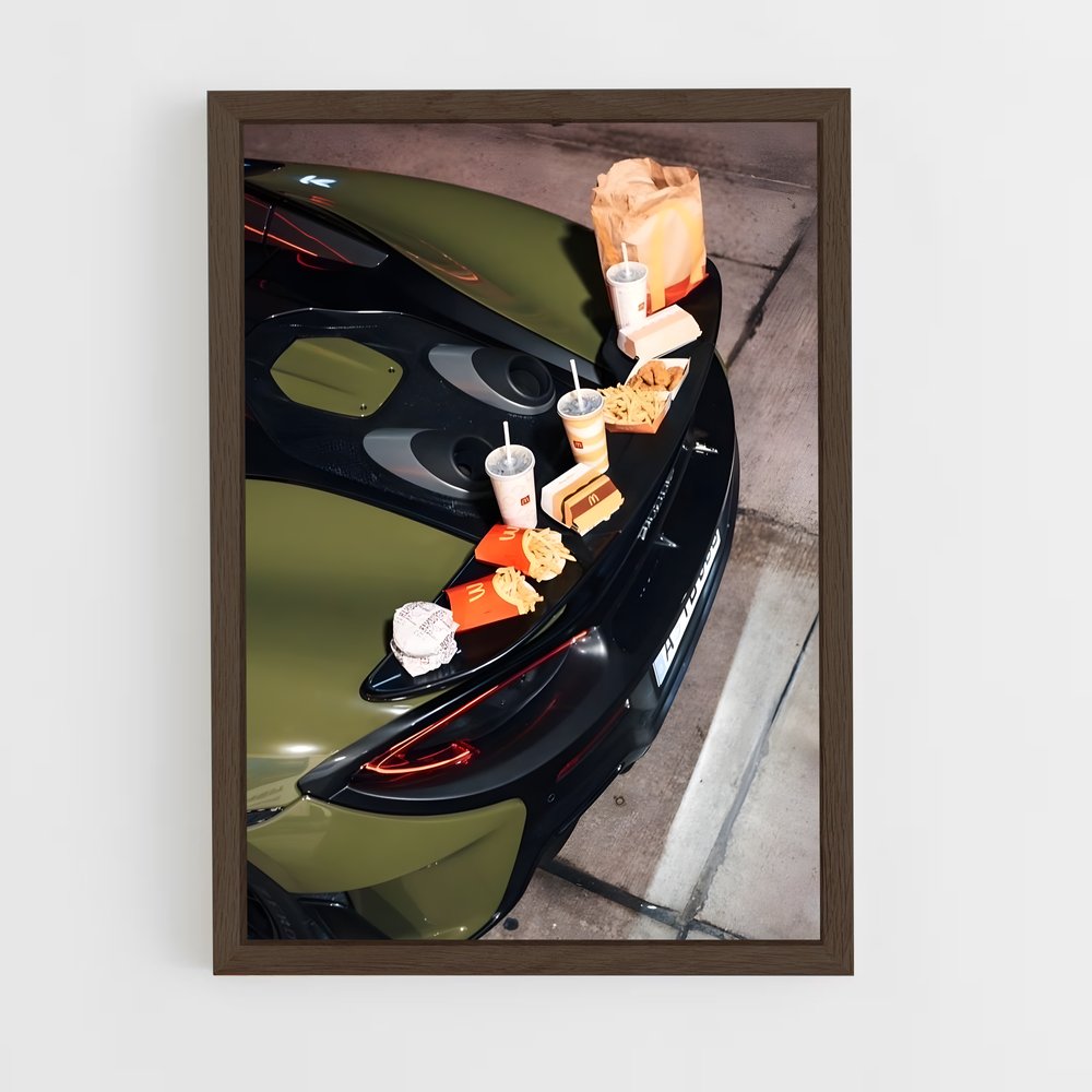 Poster Fast Food Racer – affiche Mclaren (vue 5)