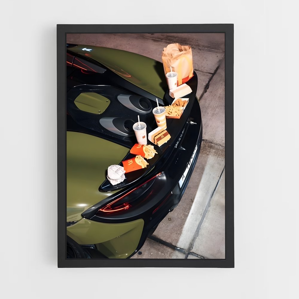Poster Fast Food Racer – affiche Mclaren (vue 2)