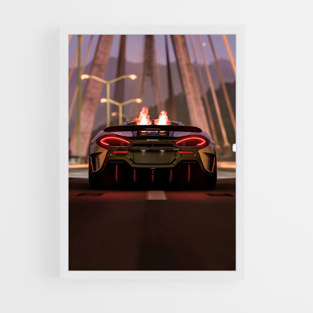 Poster Flamme de Route – affiche Mclaren (vue 3)