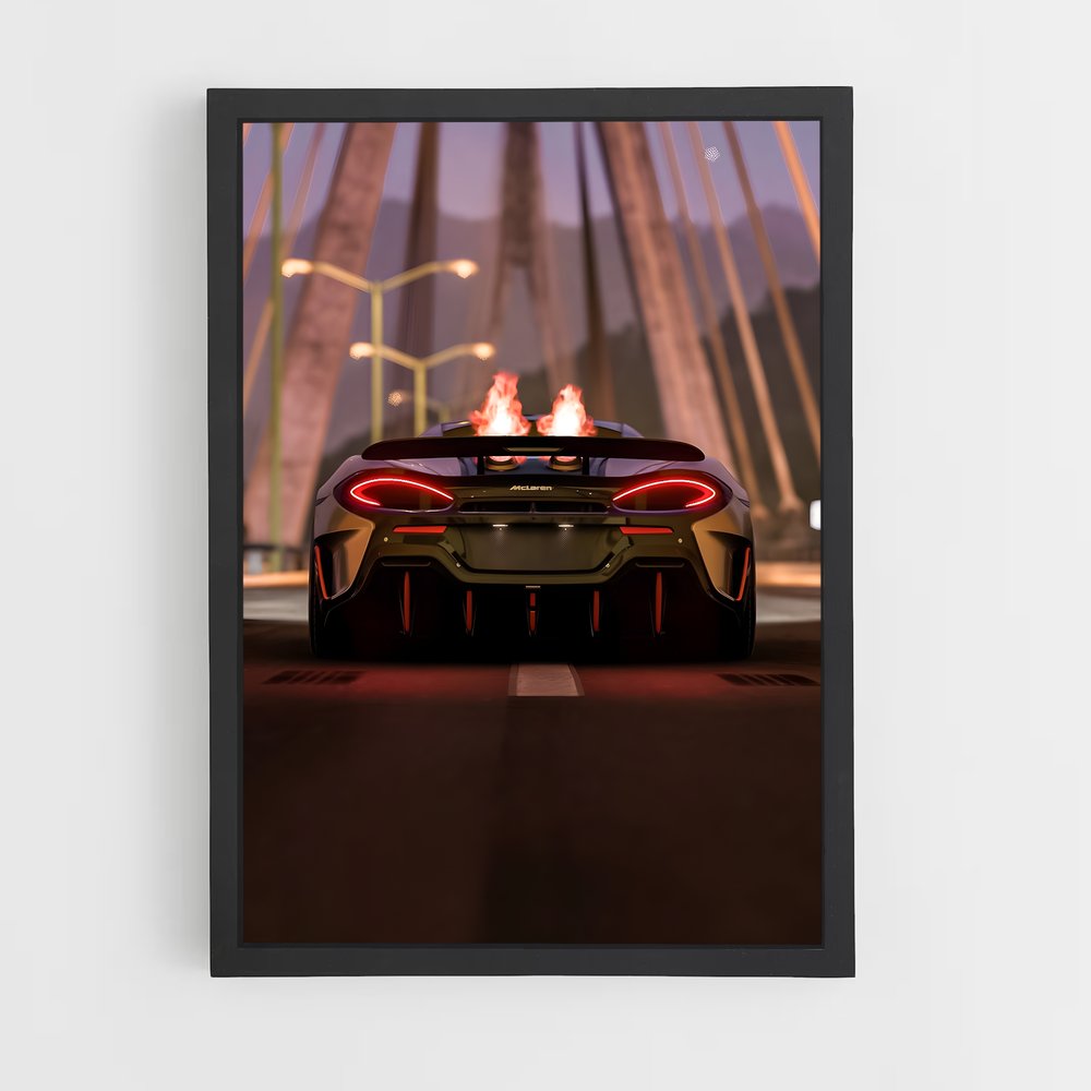 Poster Flamme de Route – affiche Mclaren (vue 2)