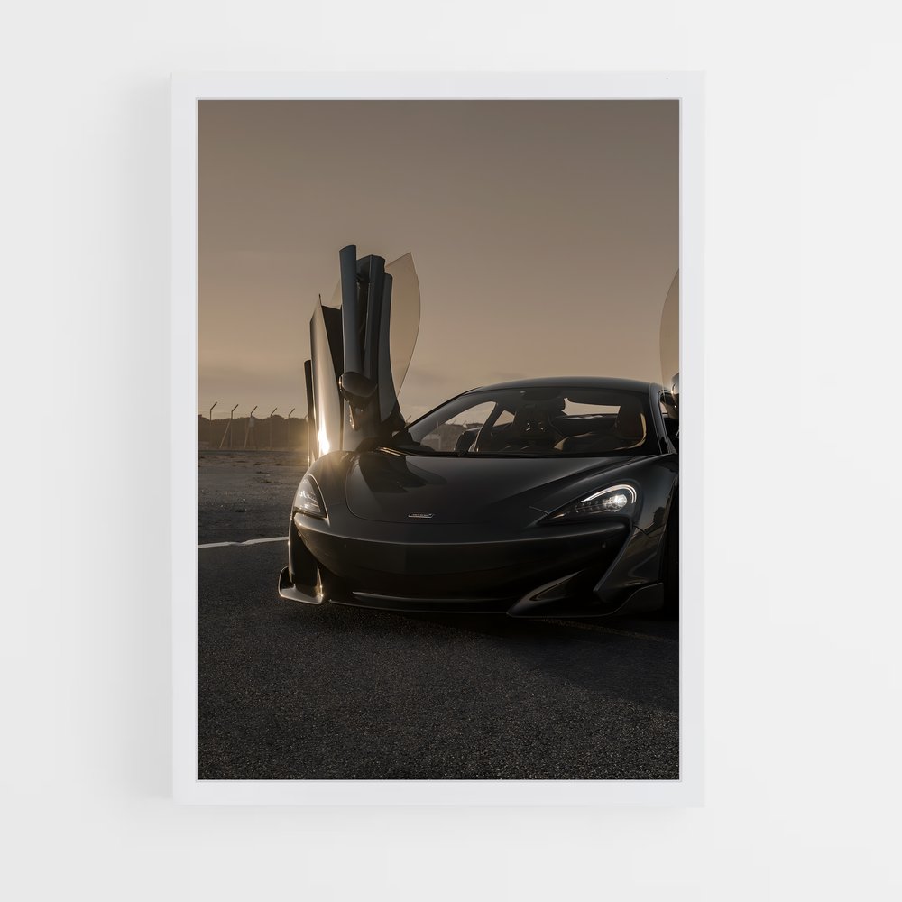 Poster Noir et Route – affiche Mclaren (vue 3)