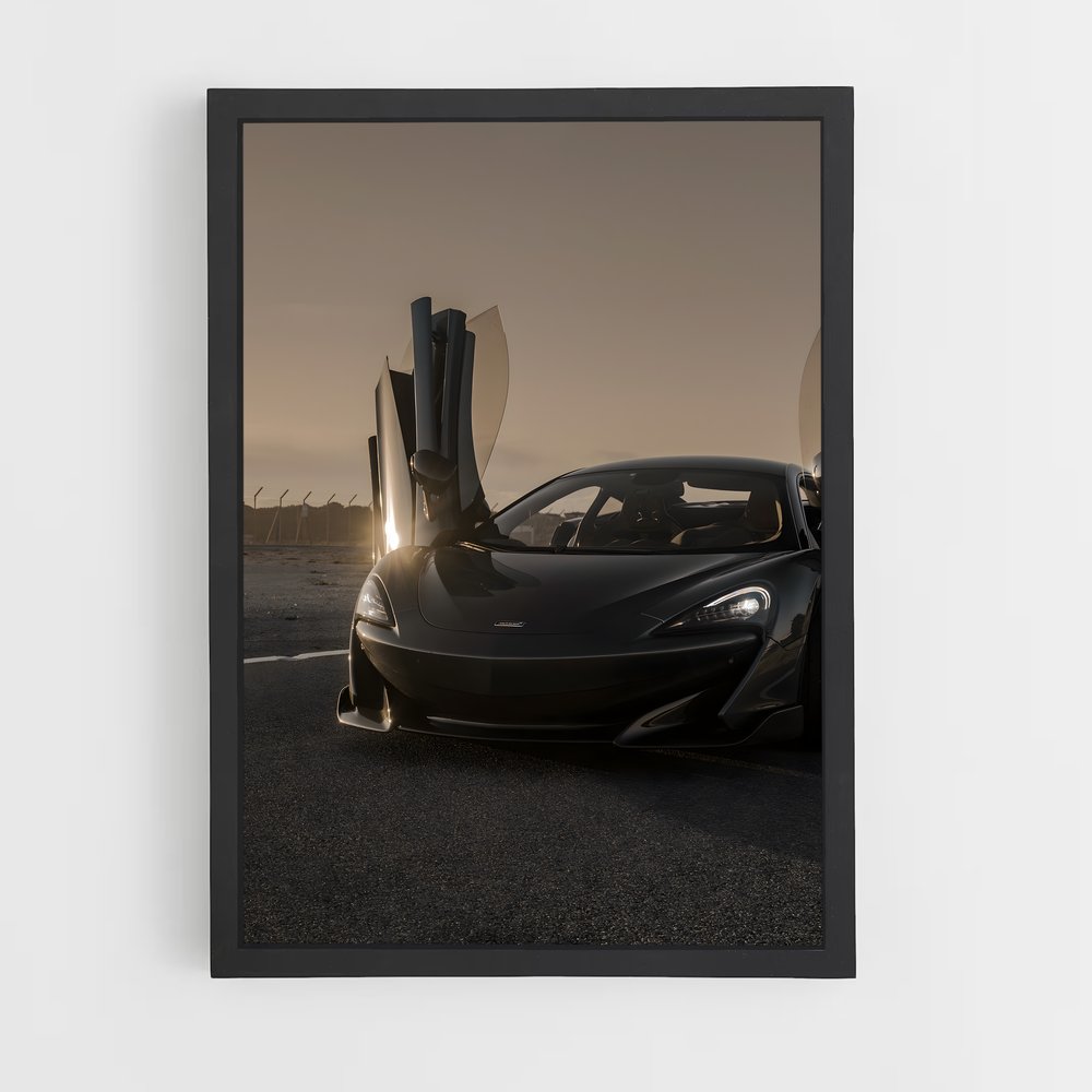 Poster Noir et Route – affiche Mclaren (vue 2)