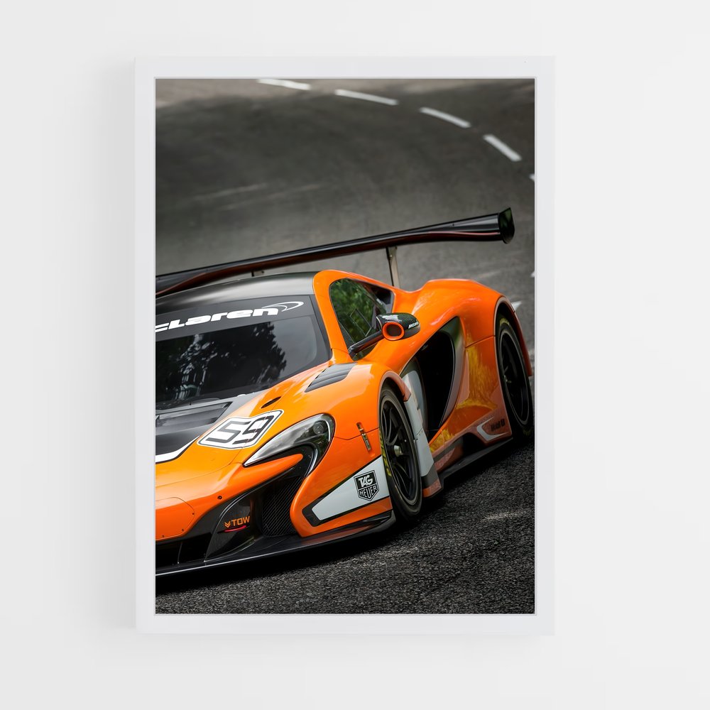 Poster piste sport – affiche Mclaren (vue 3)