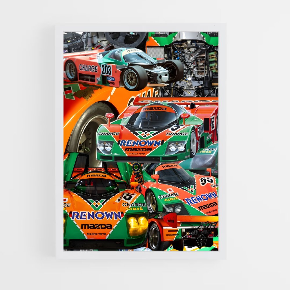 Poster passion automobile – affiche Mazda (vue 3)