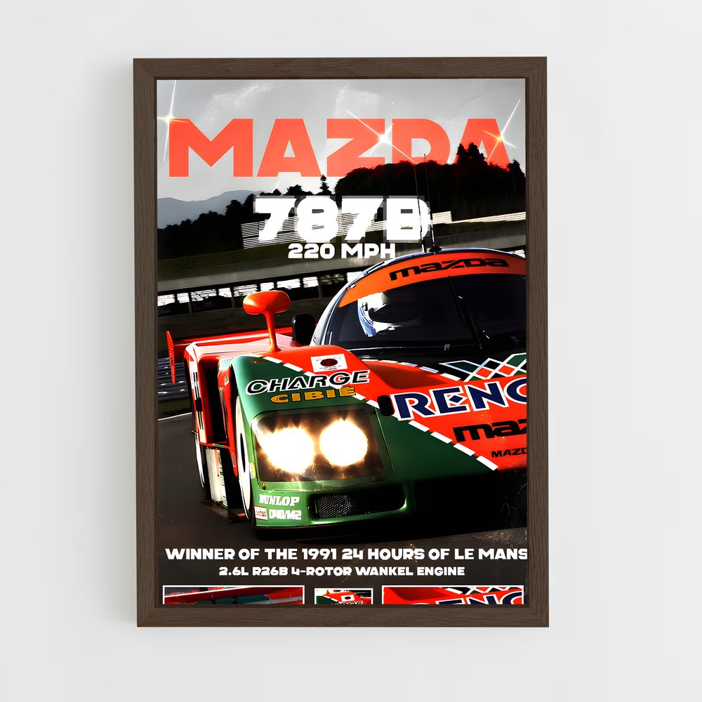 Poster Vitesse adrénaline moteurs – affiche Mazda (vue 5)
