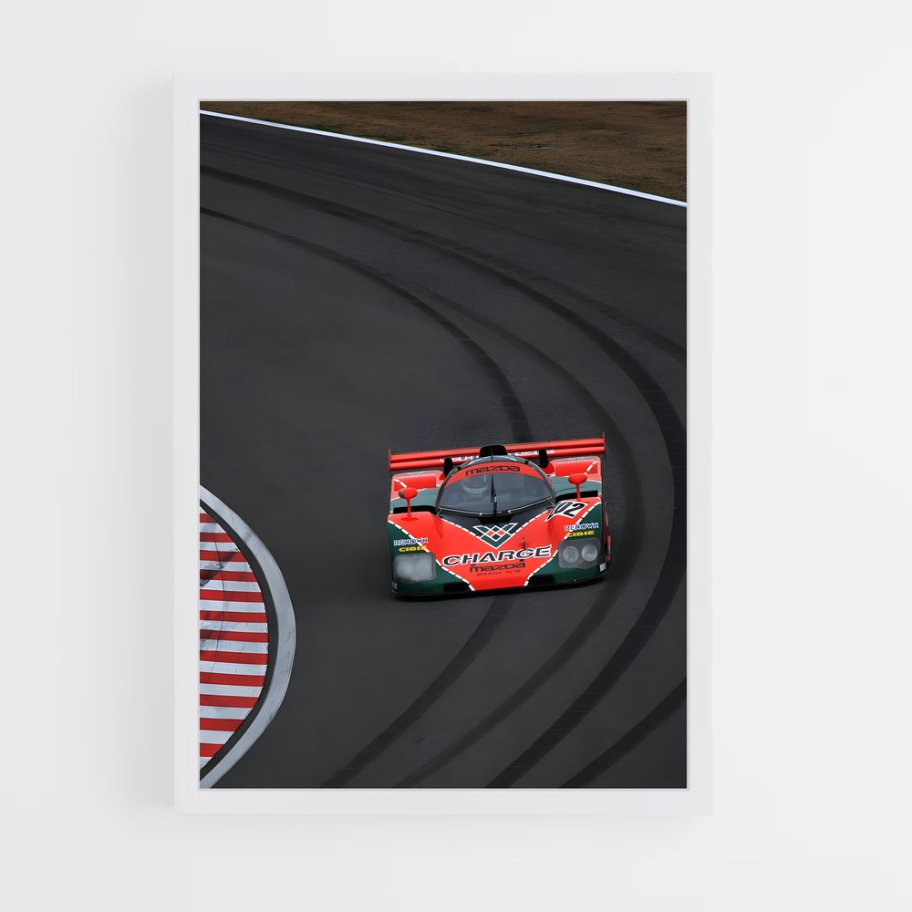 Poster murs courses – affiche Mazda (vue 3)