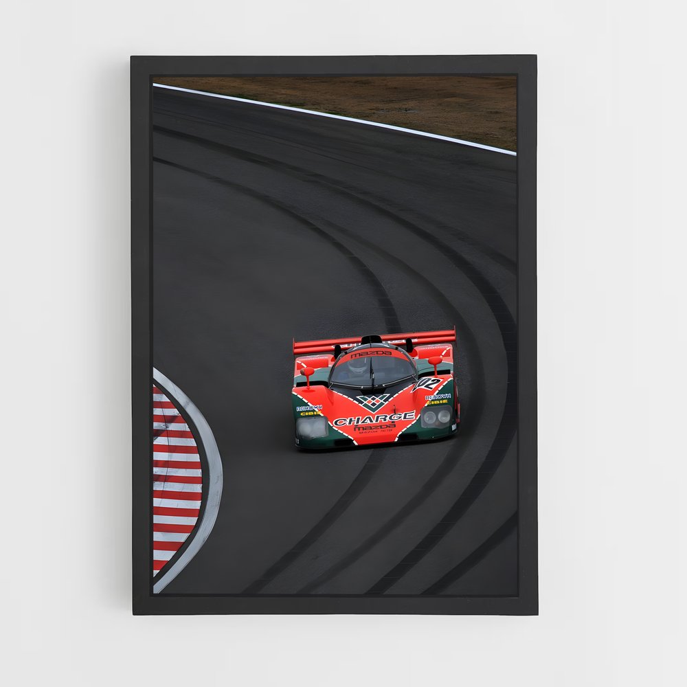 Poster murs courses – affiche Mazda (vue 2)