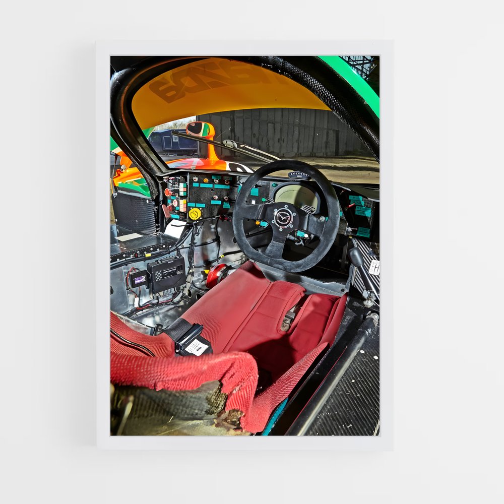 Poster Cockpit Lotus – affiche Mazda (vue 3)