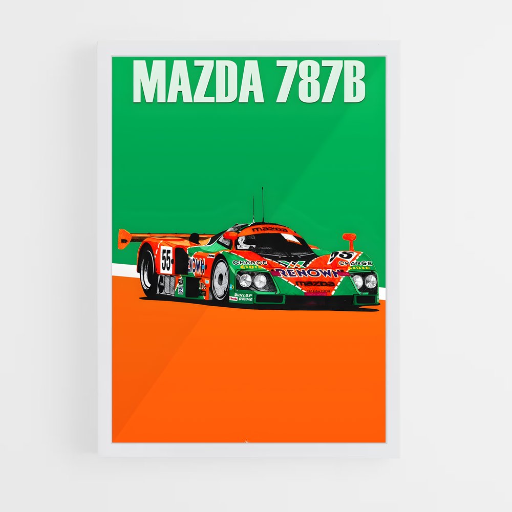 Poster Vitesse adrénaline inégalée – affiche Mazda (vue 3)