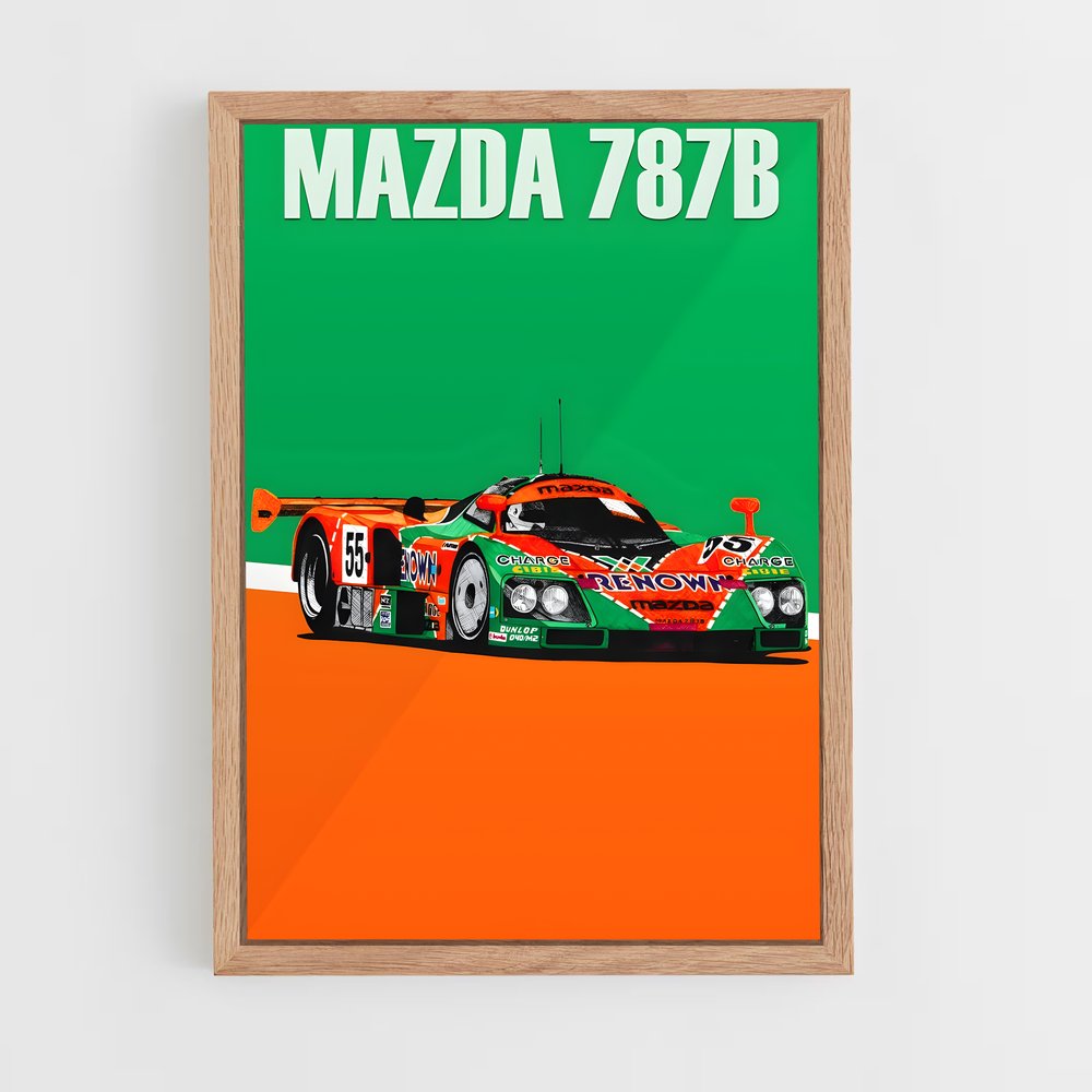 Poster Vitesse adrénaline inégalée – affiche Mazda (vue 4)