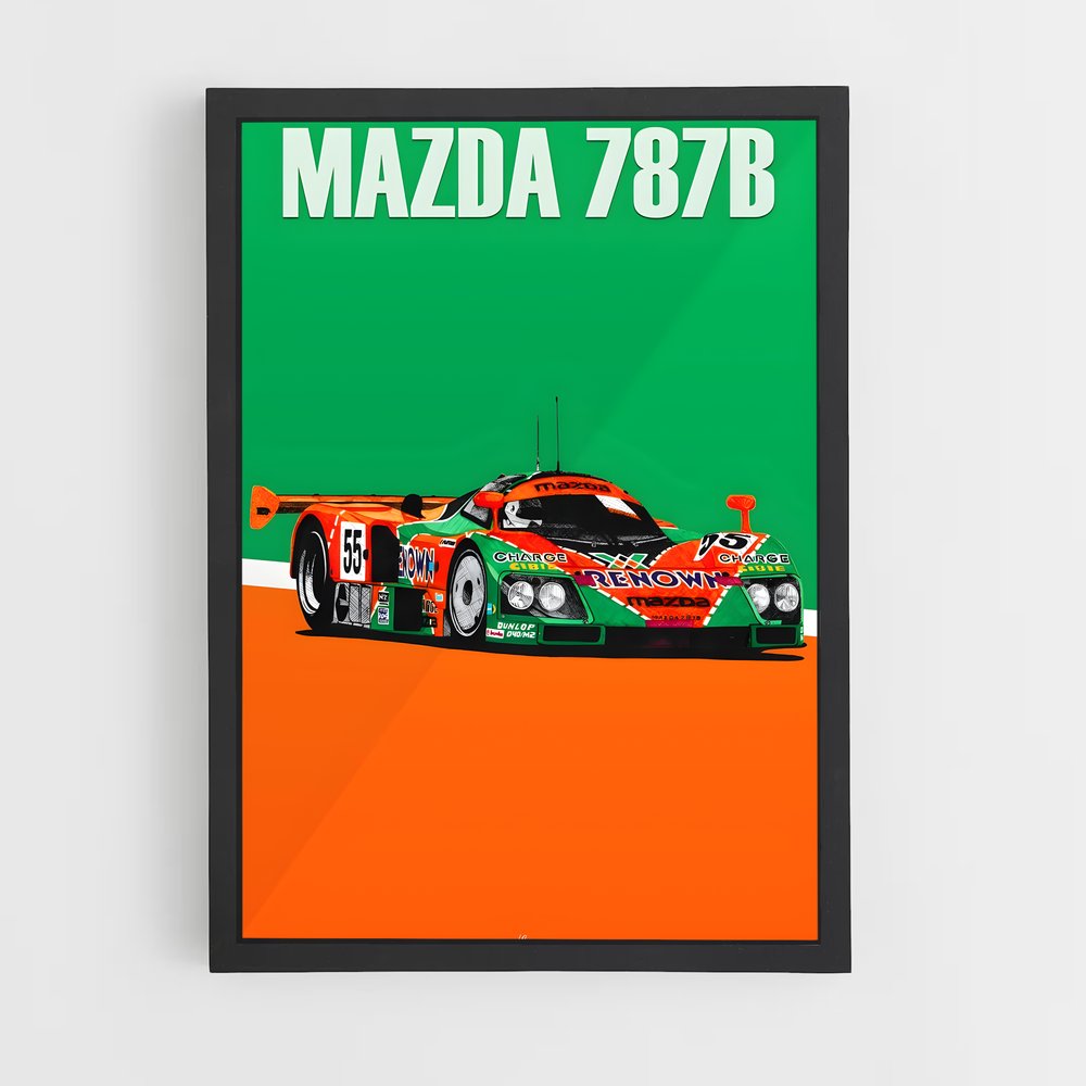 Poster Vitesse adrénaline inégalée – affiche Mazda (vue 2)