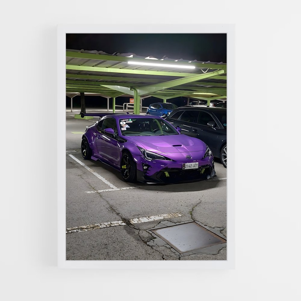 Poster Parking Vibes – affiche Toyota (vue 3)