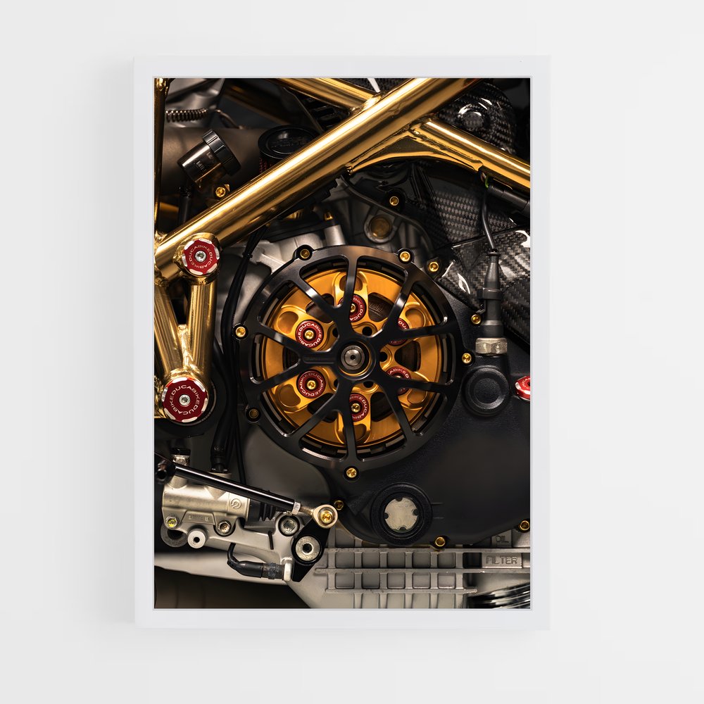 Poster Moteur de Liberté – affiche Ducati (vue 3)