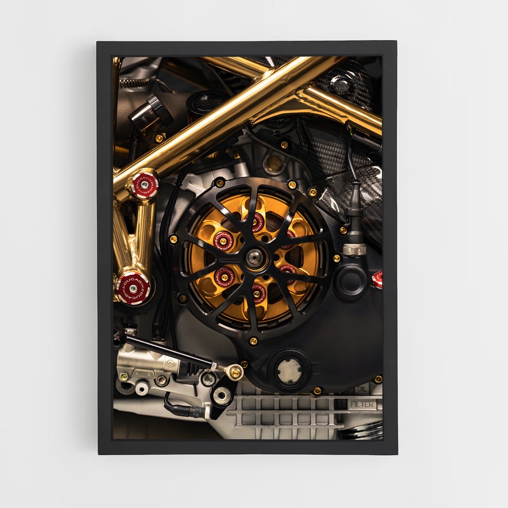 Poster Moteur de Liberté – affiche Ducati (vue 2)