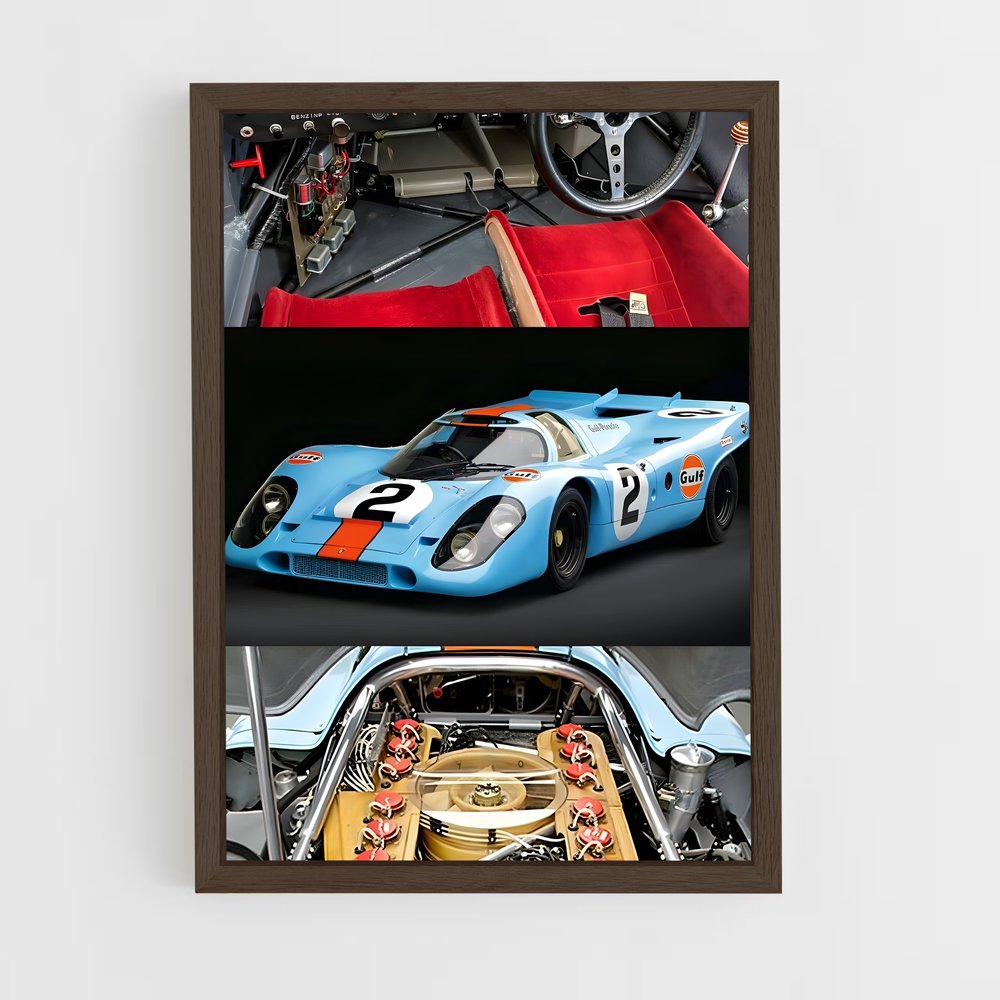 Poster Éclatant de Créativité – affiche Porsche (vue 5)