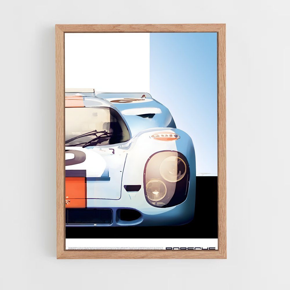 Poster Blue Streak – affiche Porsche (vue 4)