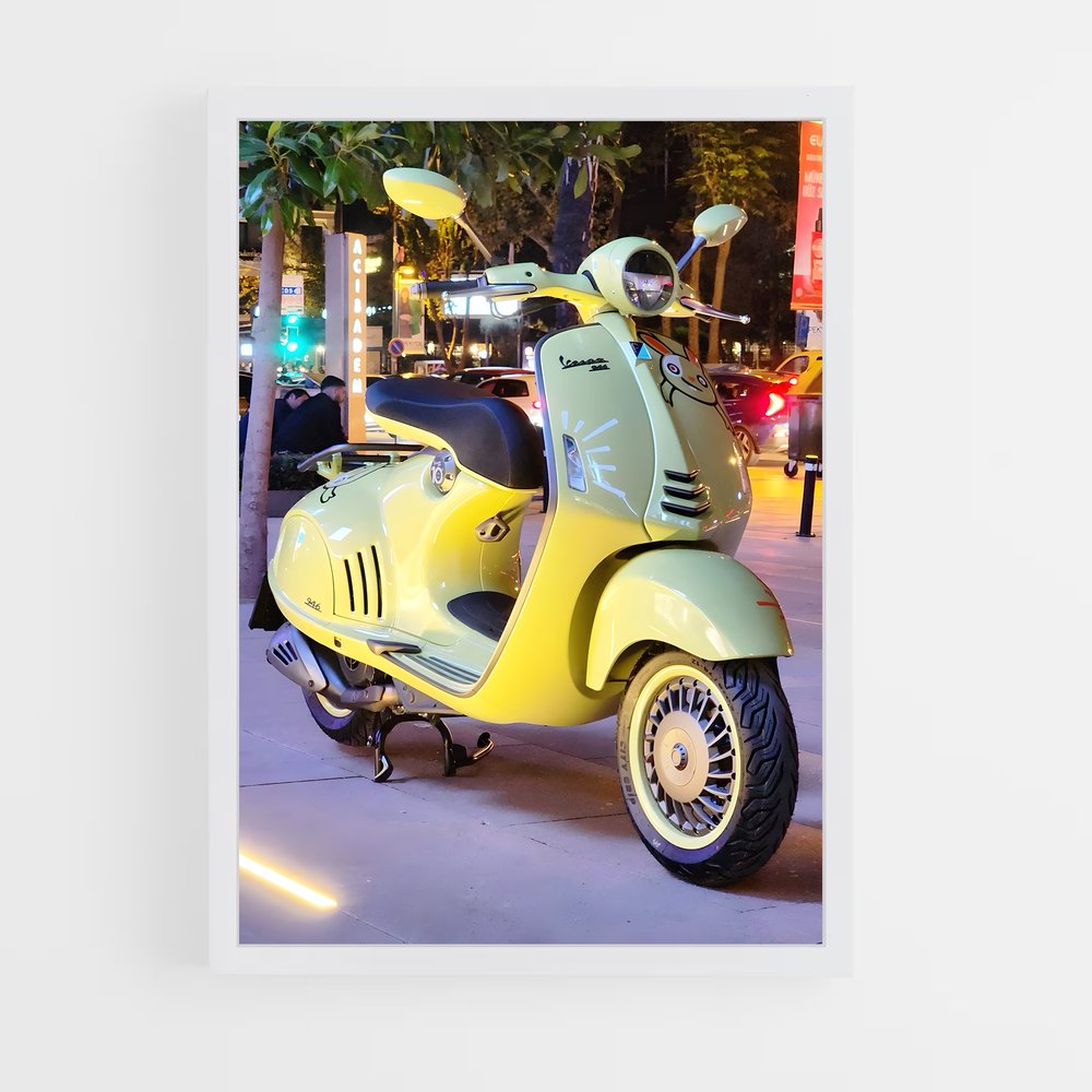 Poster éclatant enchanteur – affiche Vespa (vue 3)