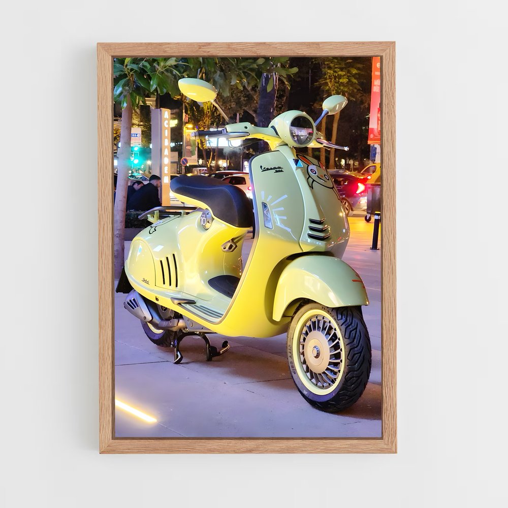Poster éclatant enchanteur – affiche Vespa (vue 4)