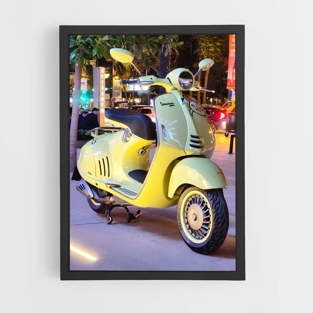 Poster éclatant enchanteur – affiche Vespa (vue 2)