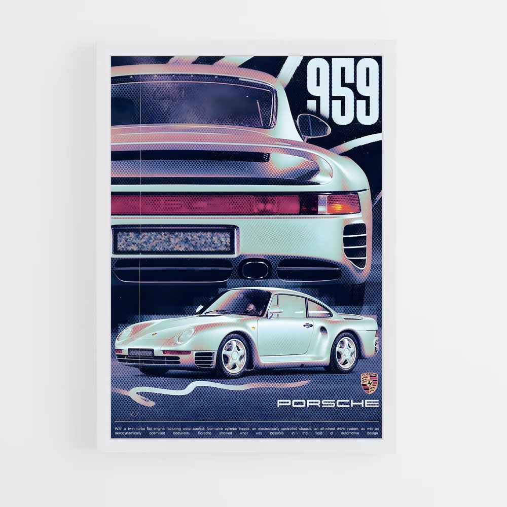 Poster Radieux d'Ingéniosité – affiche Porsche (vue 3)