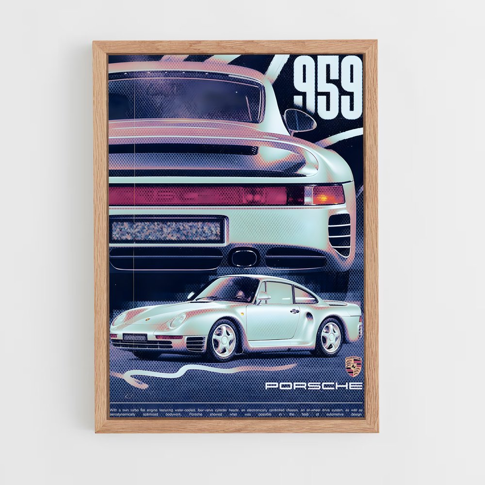 Poster Radieux d'Ingéniosité – affiche Porsche (vue 4)