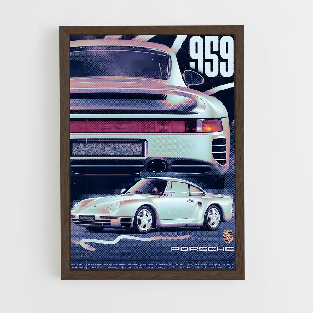 Poster Radieux d'Ingéniosité – affiche Porsche (vue 5)