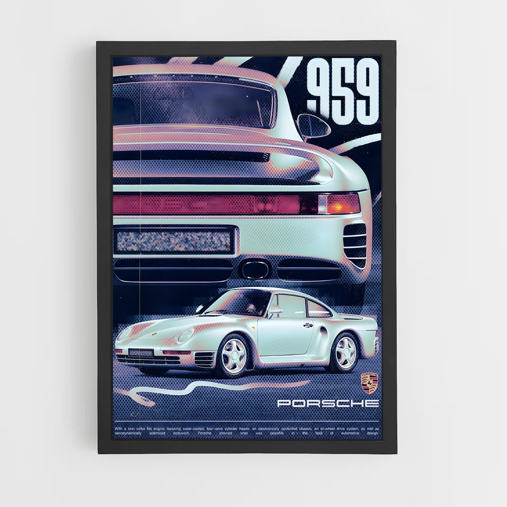 Poster Radieux d'Ingéniosité – affiche Porsche (vue 2)