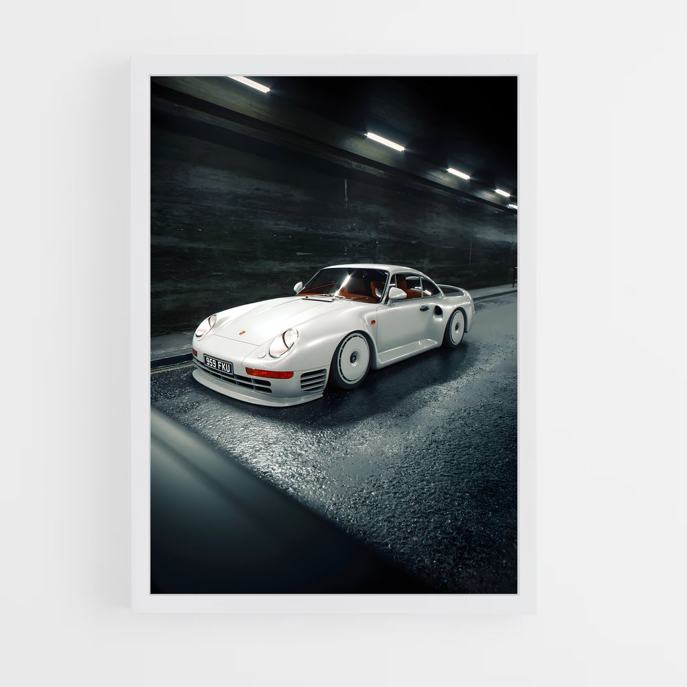 Poster Parking Épuré – affiche Porsche (vue 3)