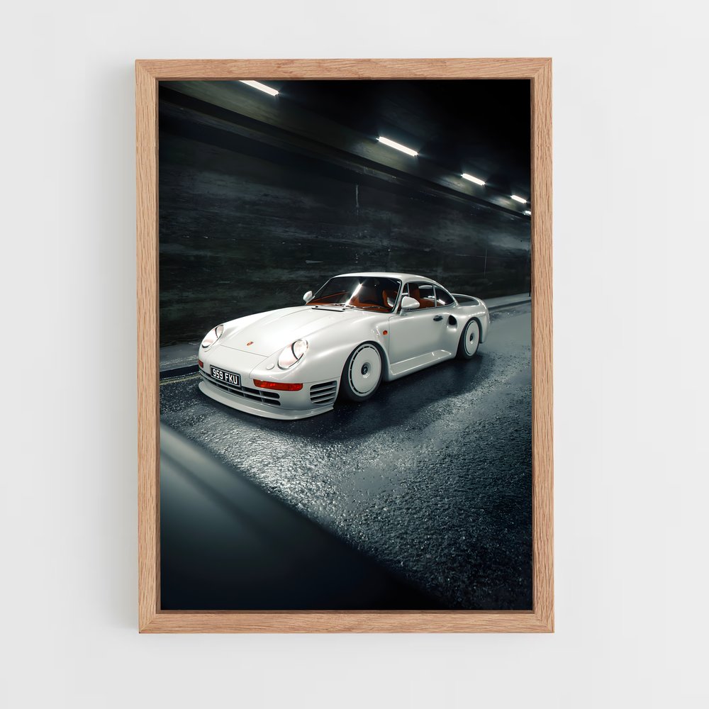 Poster Parking Épuré – affiche Porsche (vue 4)