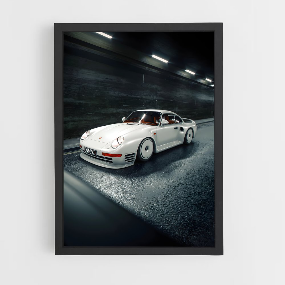 Poster Parking Épuré – affiche Porsche (vue 2)