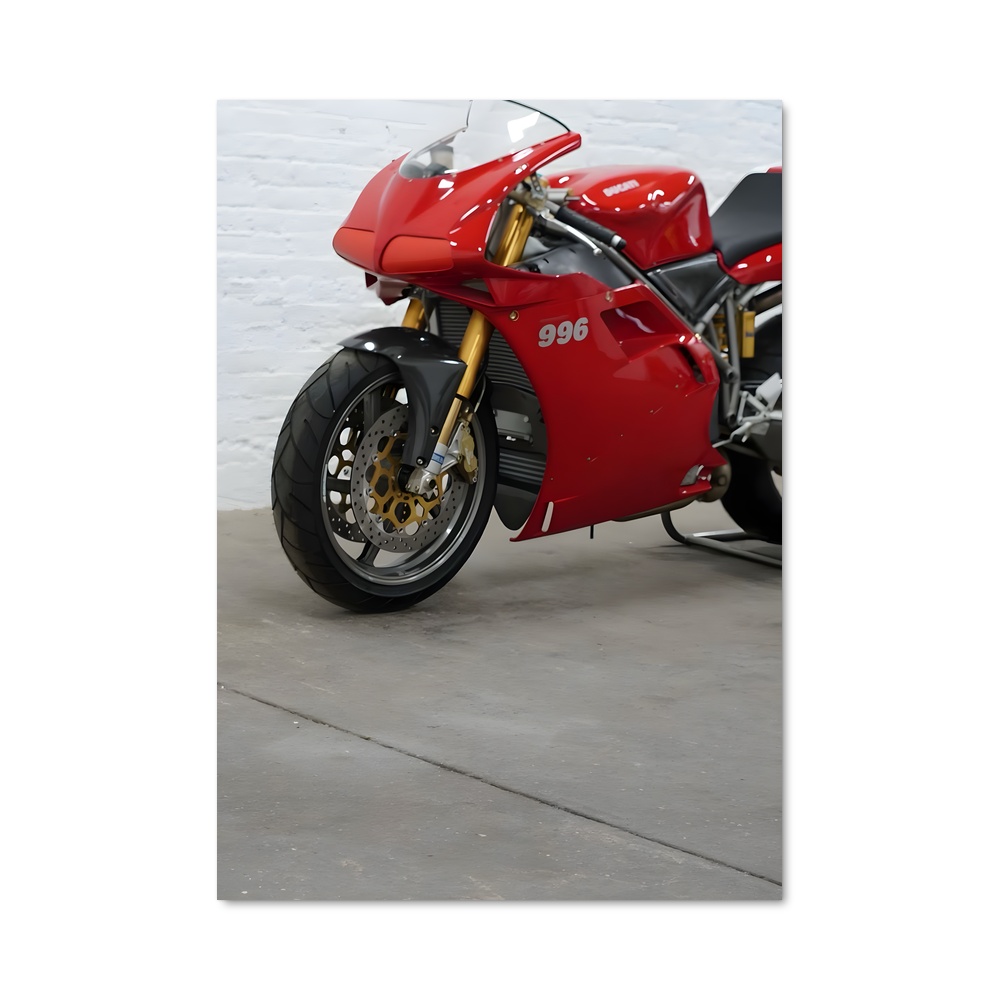 Poster Moto Rouge 996 – affiche Ducati