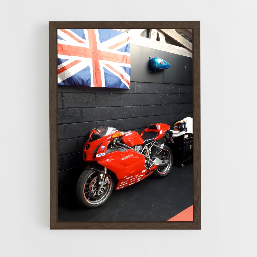 Poster Rouge Mécanique – affiche Ducati (vue 5)