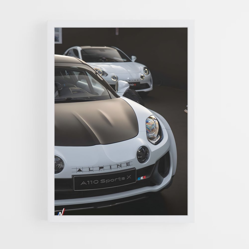 Poster élégance roues – affiche Alpine (vue 3)