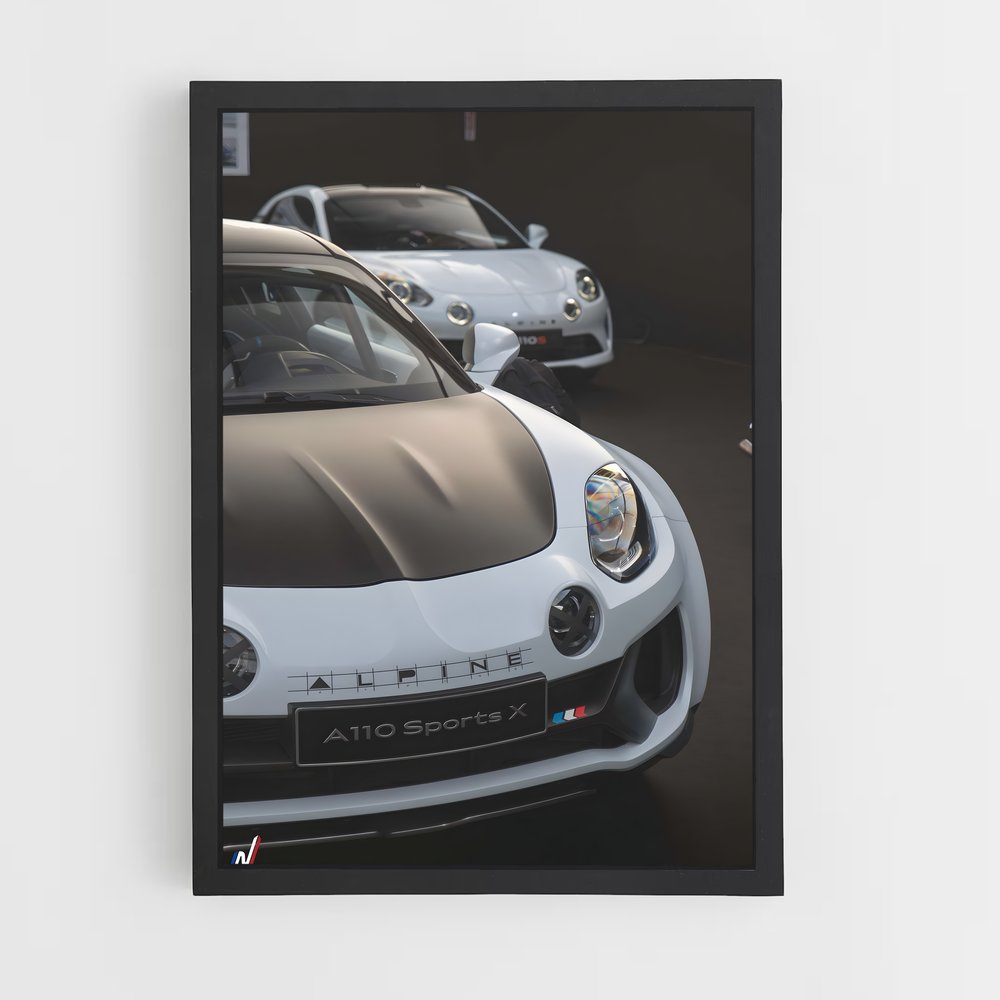 Poster élégance roues – affiche Alpine (vue 2)